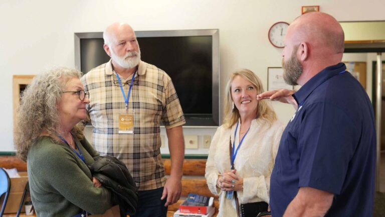 Meaningful conversations unfold as guests engage with one another.