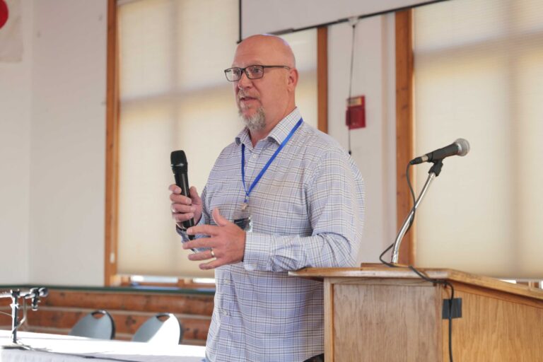 Bryan Scheer, M.D., CEO of inReach Health, delivers the opening remarks at the 2025 Summit.