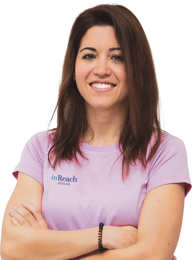 female rehab employee